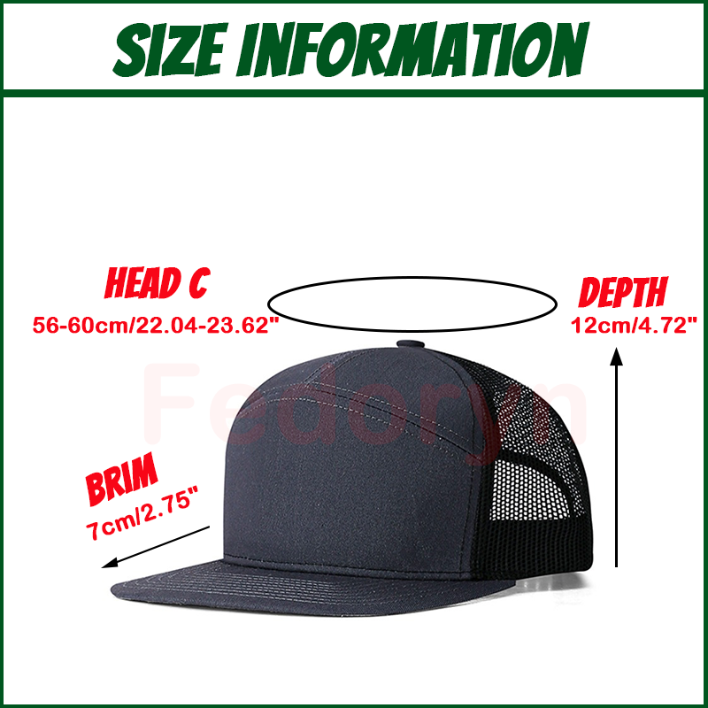 Fedoryn Custom Embroidery Logo - Trucker Hat Cap ulasan dan harga