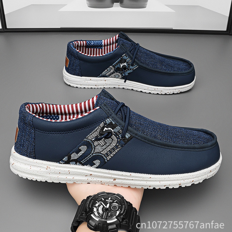 Hot Sale Blue/Black Men Loafer - Men'S Fashion Loafers Shoes ulasan dan harga