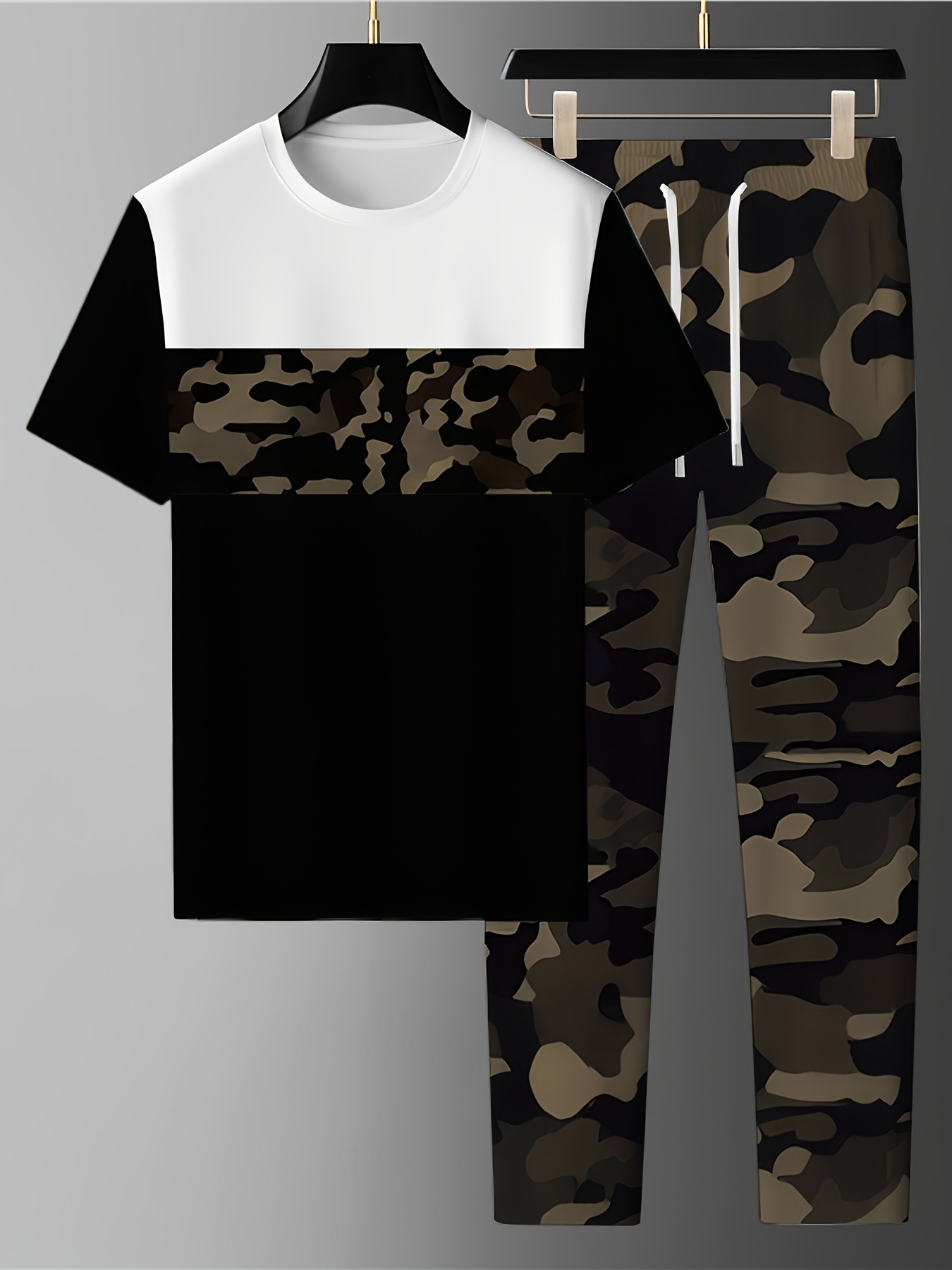 2026 Summer New Men's Short-Sl - Mens Fashion Camo Pants ulasan dan harga