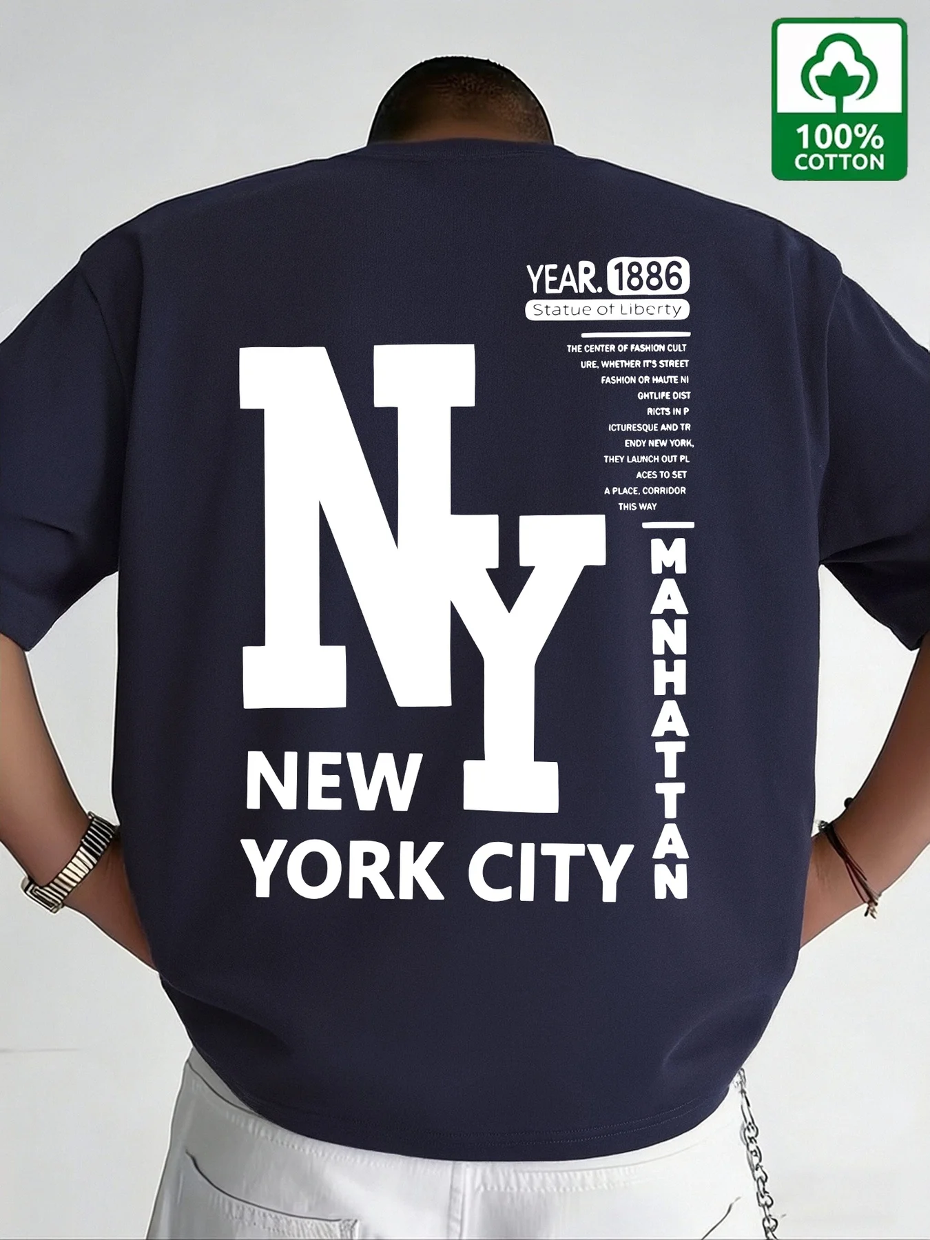 Men NYC T Shirt Cotton New Yor - Men'S Fashion Nyc ulasan dan harga