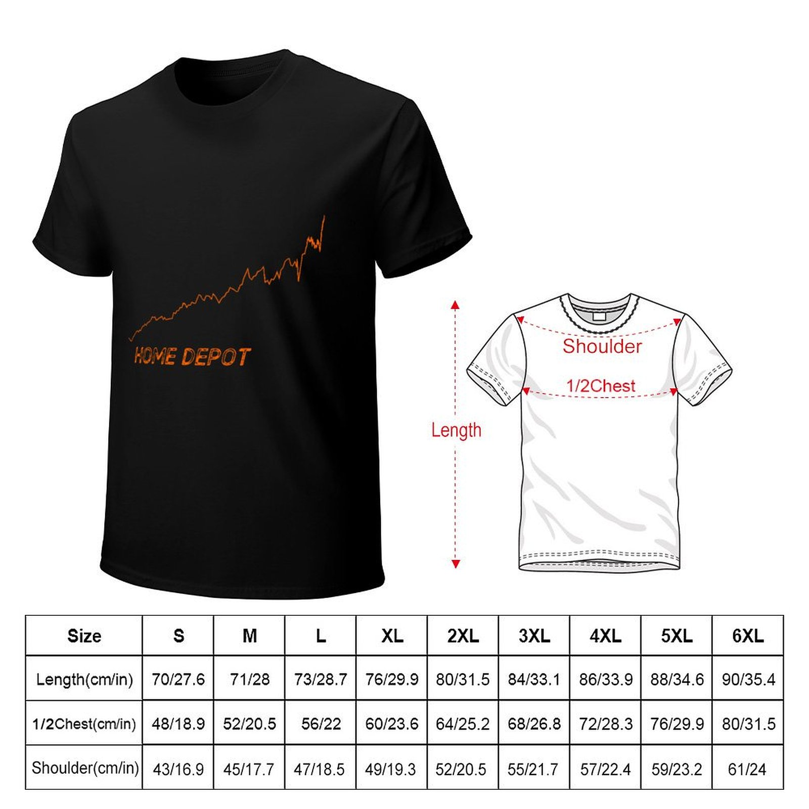 Home Depot Graph T-Shirt Summe - Men'S Fashion Depot ulasan dan harga