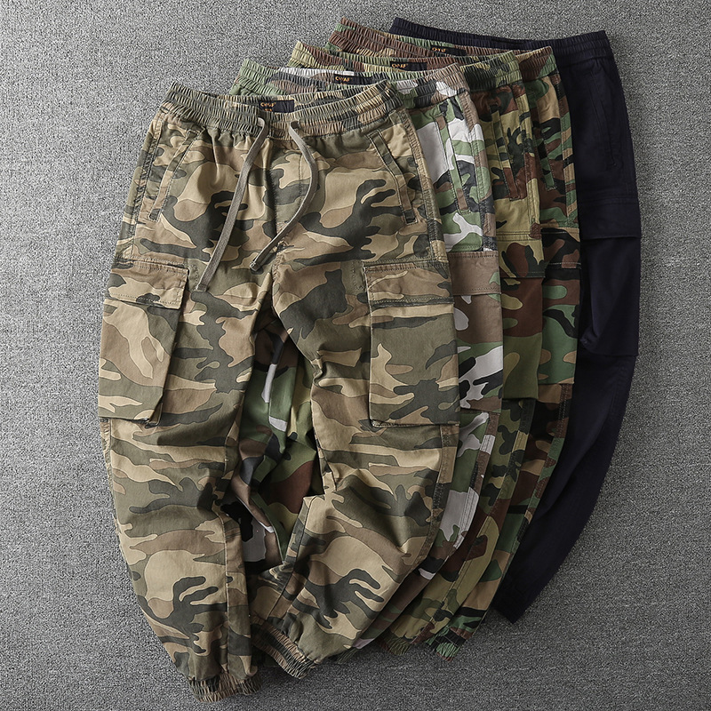 Vintage Camo Multi Pocket Carg - Mens Fashion Camo Pants ulasan dan harga