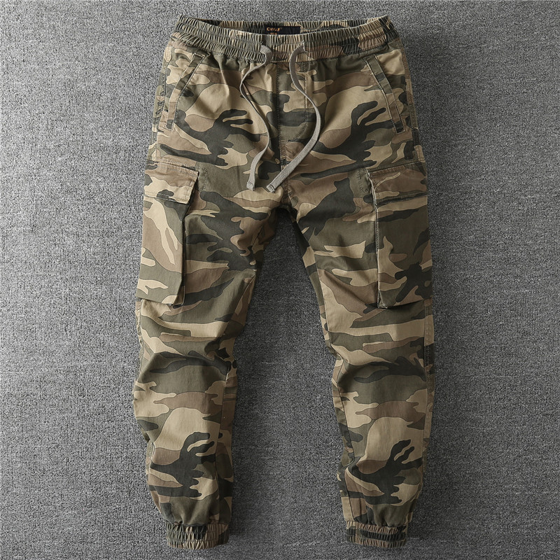 Vintage Camo Multi Pocket Carg - Mens Fashion Camo Pants ulasan dan harga