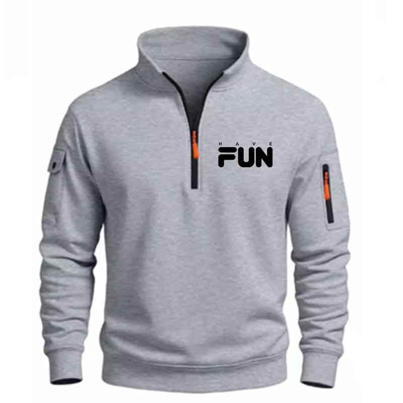Male Quarter Zip Sweatshirt Fa - Mens Fashion Quarter Zip ulasan dan harga
