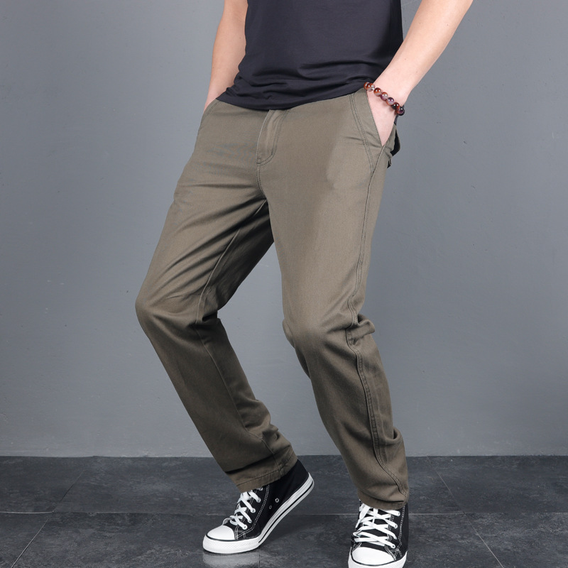 New Men's Spring Autumn Solid  - Chino Pants Men ulasan dan harga
