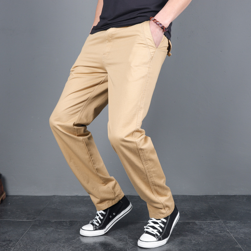 New Men's Spring Autumn Solid  - Chino Pants Men ulasan dan harga