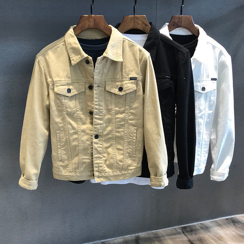 Spring Autumn Men's Denim Jack - Mens Fashion Denim Jacket ulasan dan harga