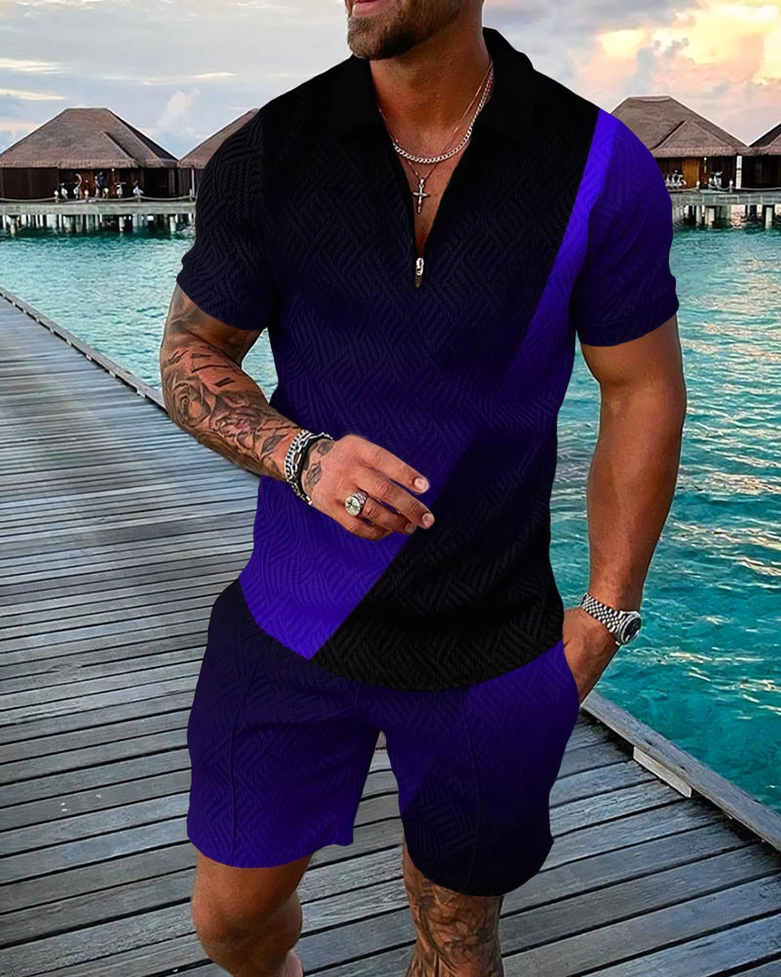 Funny 3D Printed Men's 2 Piece - Men'S Fashion Polo Shirt ulasan dan harga