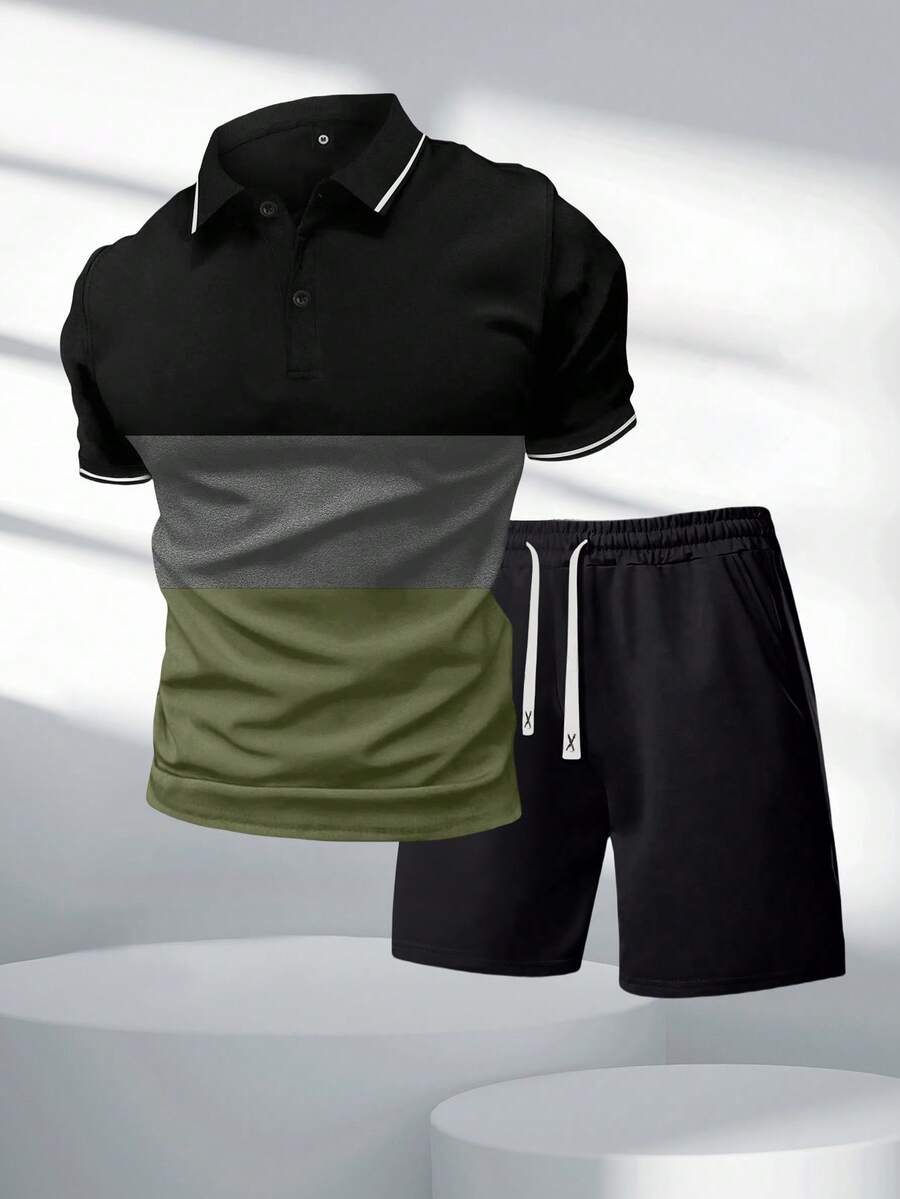 Men's Summer Striped Short Sle - Men'S Fashion Polo Shirt ulasan dan harga