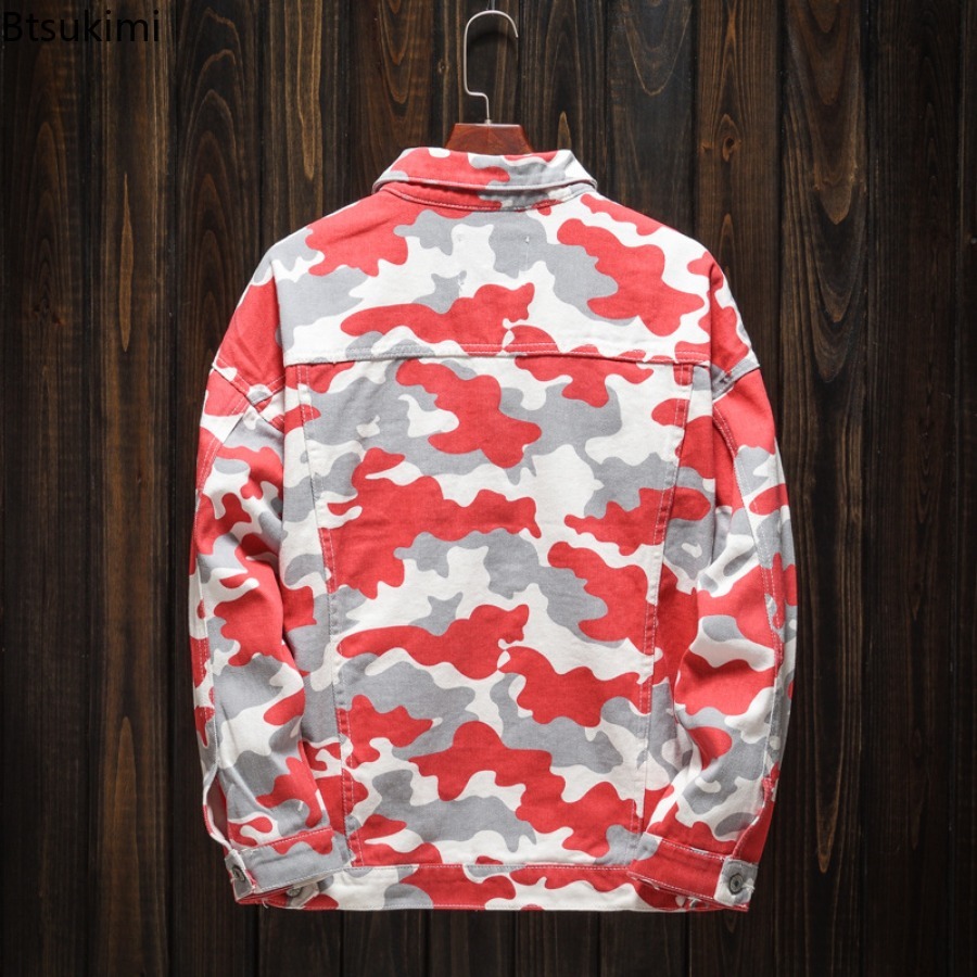 Spring Autumn Men's Fashion De - Mens Fashion Denim Jacket ulasan dan harga