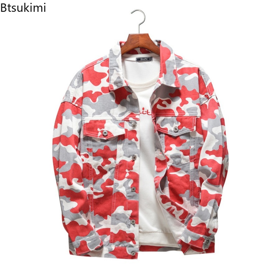 Spring Autumn Men's Fashion De - Mens Fashion Denim Jacket ulasan dan harga
