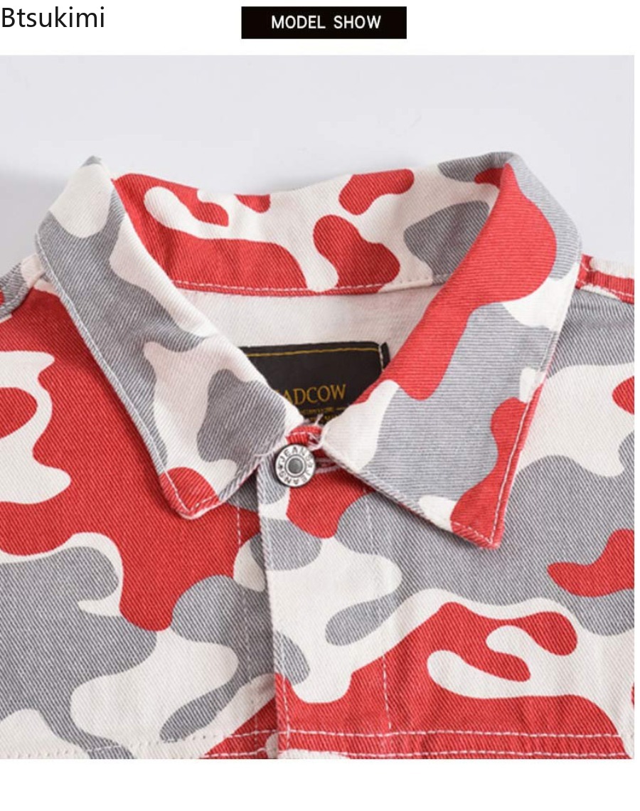 Spring Autumn Men's Fashion De - Mens Fashion Denim Jacket ulasan dan harga