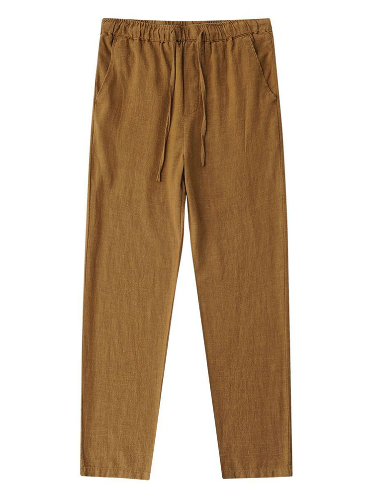 Casual Cotton Linen Chino Pant - Chino Pants Men ulasan dan harga