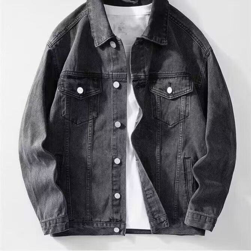 America Vintage Heavy Wolf Emb - Mens Fashion Denim Jacket ulasan dan harga