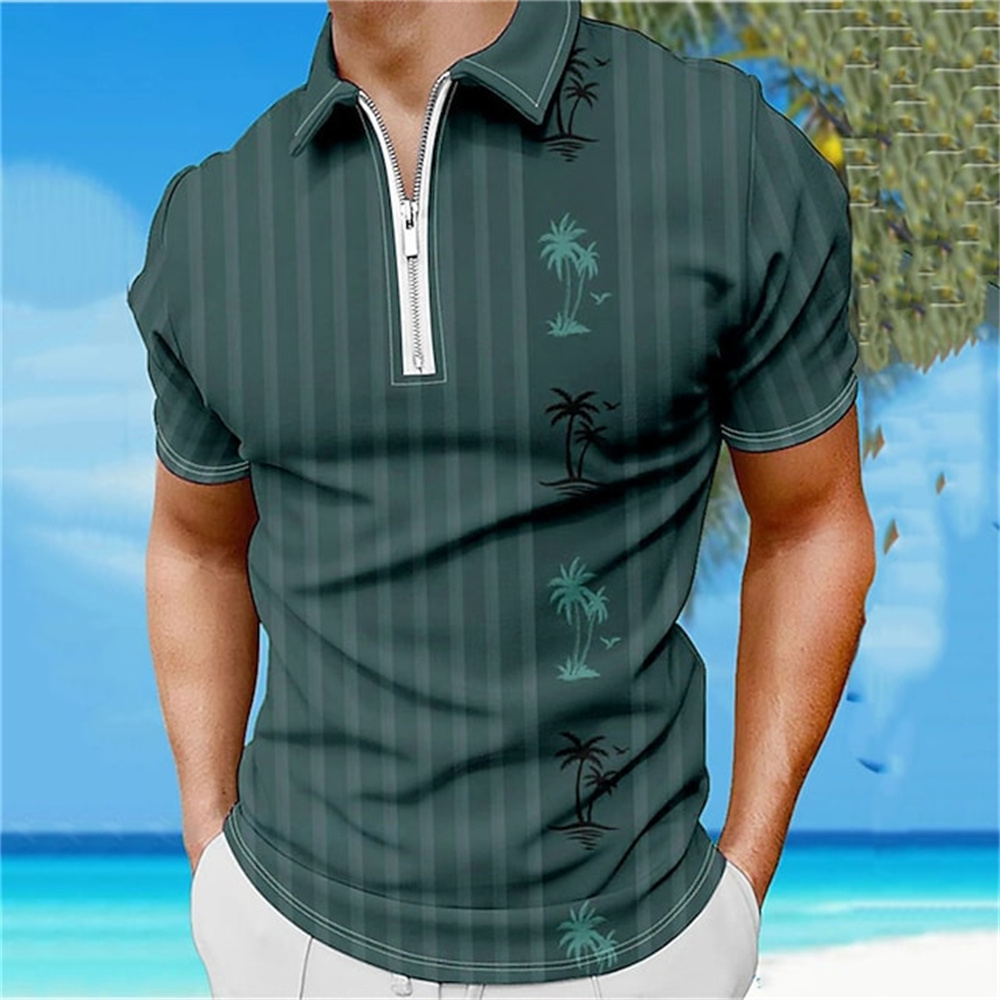 Summer T-shirts Men Men's Zip  - Mens Fashion Quarter Zip ulasan dan harga