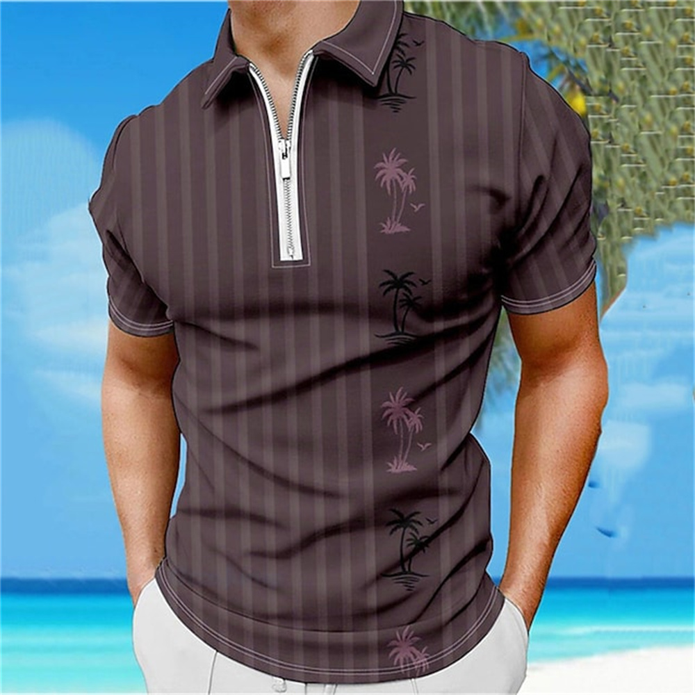 Summer T-shirts Men Men's Zip  - Mens Fashion Quarter Zip ulasan dan harga