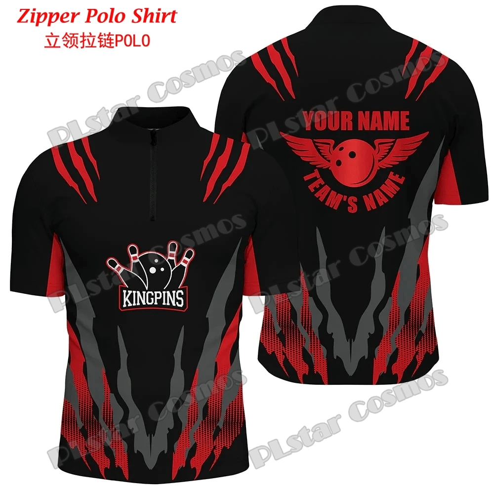 Custom with Name Bowling Team  - Mens Fashion Quarter Zip ulasan dan harga
