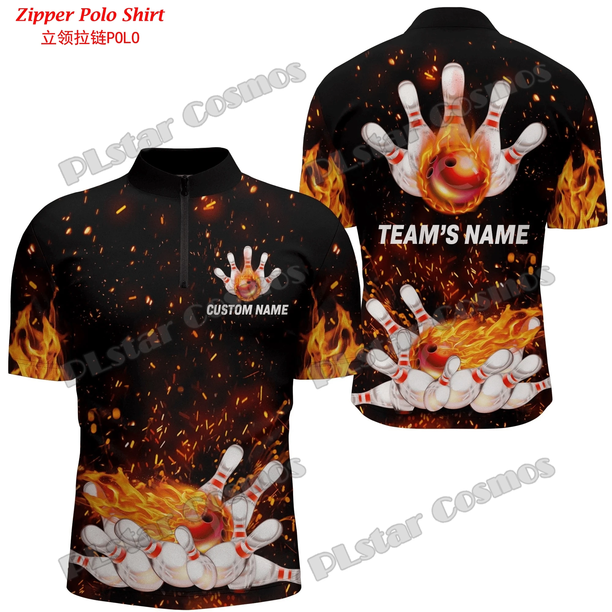 Custom with Name Bowling Team  - Mens Fashion Quarter Zip ulasan dan harga