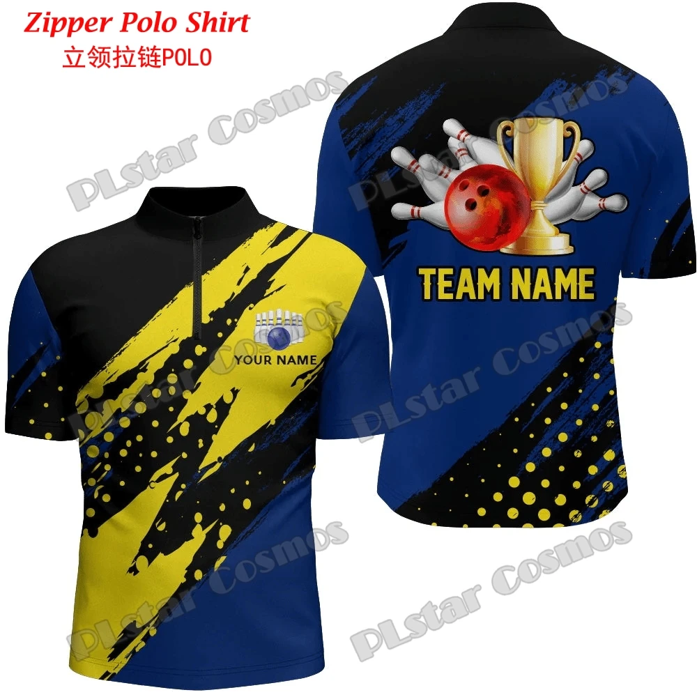 Custom with Name Bowling Team  - Mens Fashion Quarter Zip ulasan dan harga