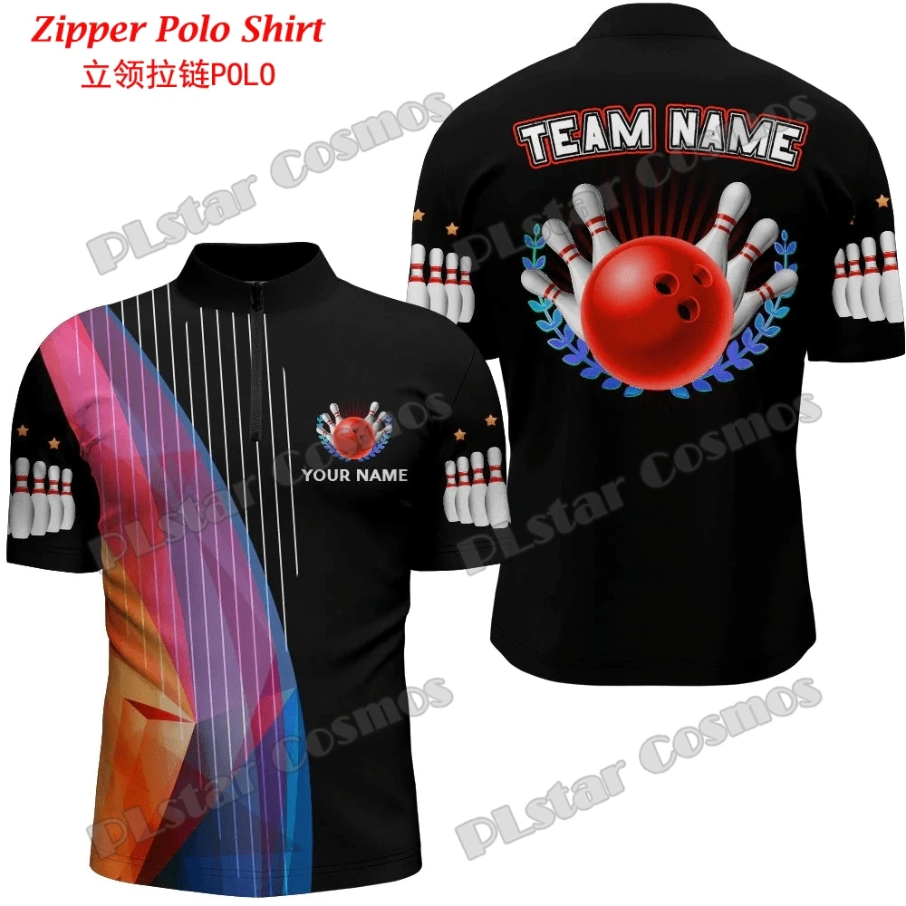 Custom with Name Bowling Team  - Mens Fashion Quarter Zip ulasan dan harga