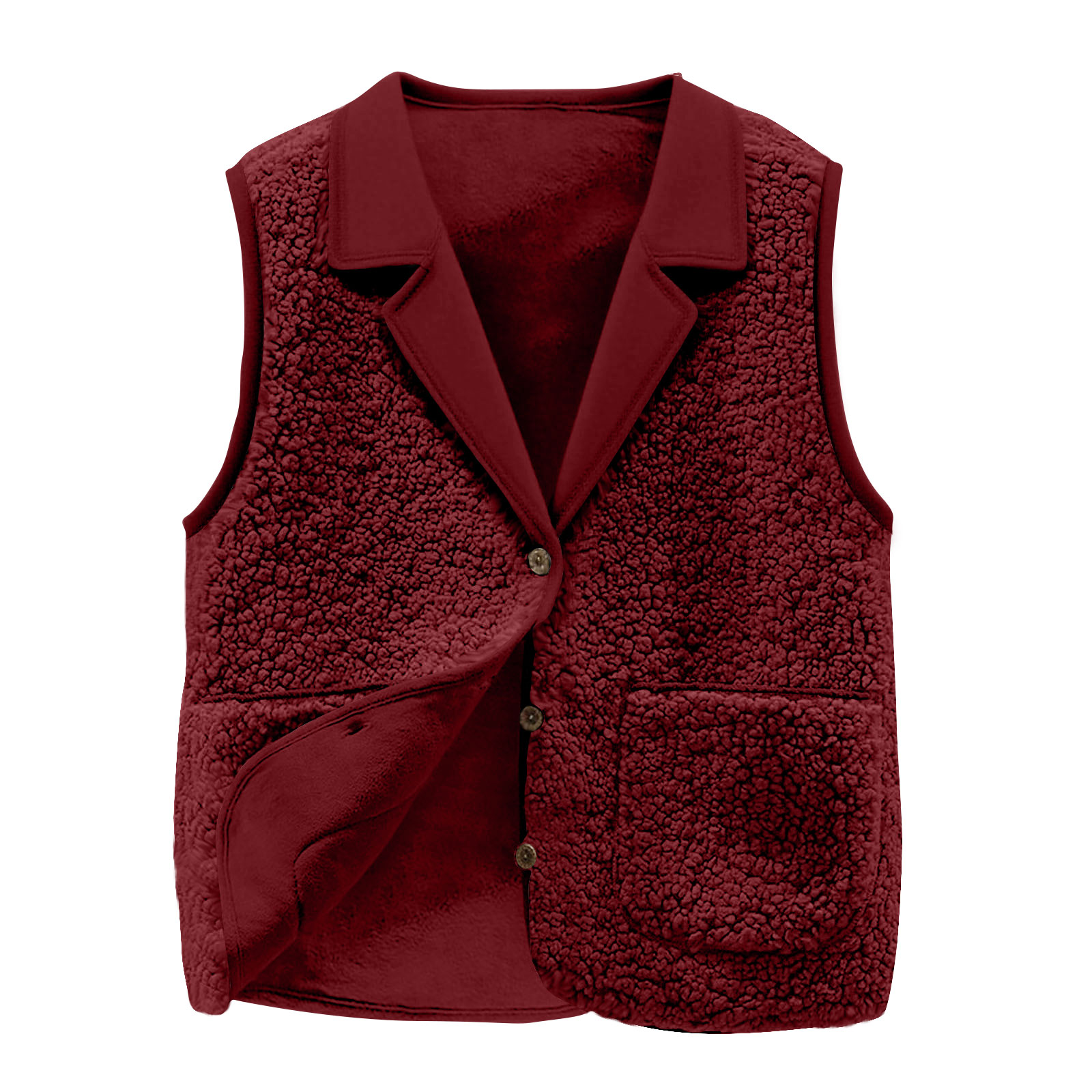 Women's Sherpa Fleece Vest, La - Sherpa Jacket Fleece ulasan dan harga