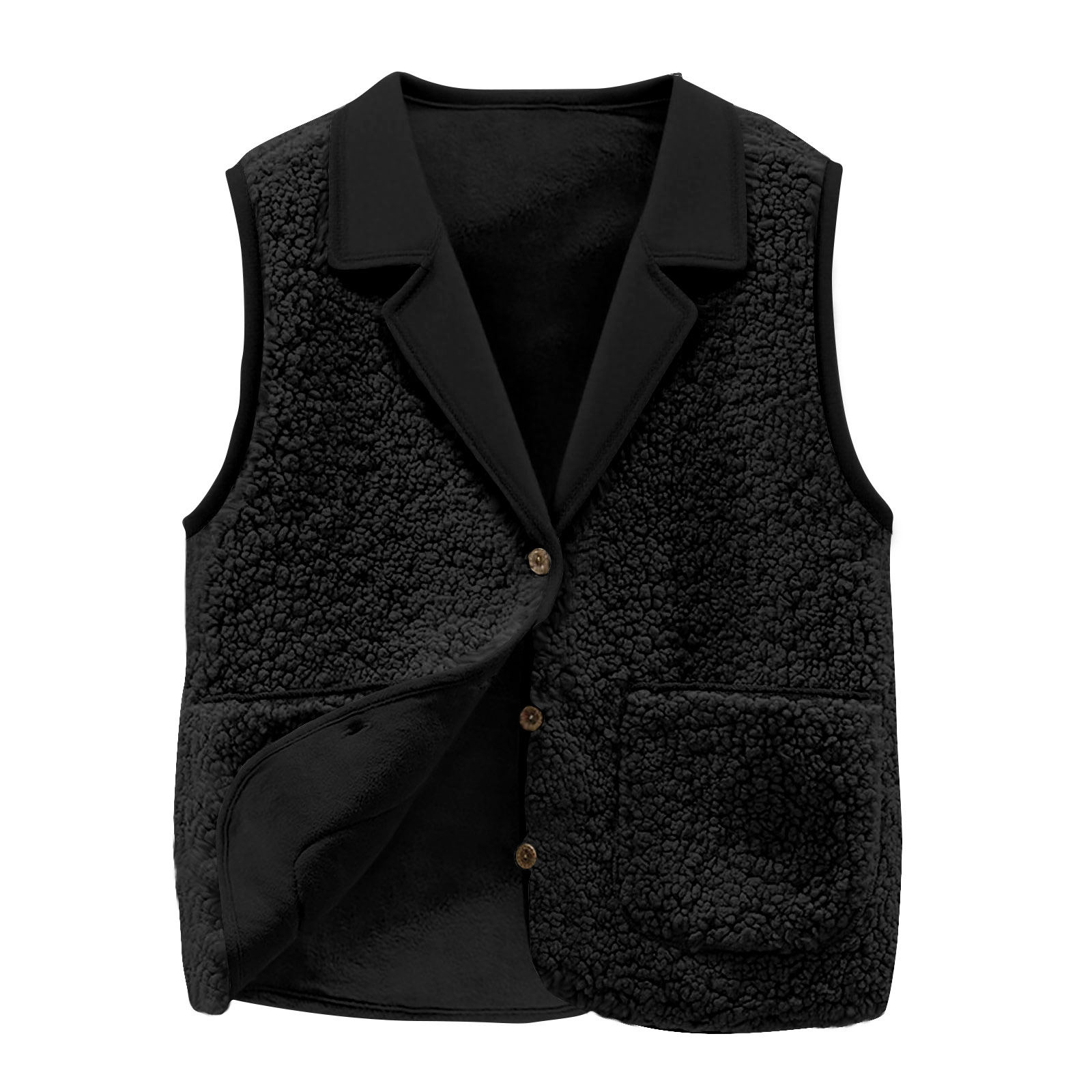 Women's Sherpa Fleece Vest, La - Sherpa Jacket Fleece ulasan dan harga