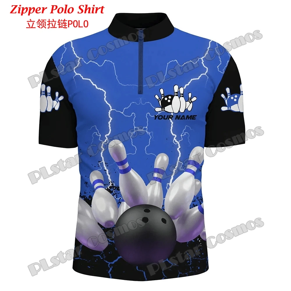 Personalized Bowling Team 3D A - Mens Fashion Quarter Zip ulasan dan harga