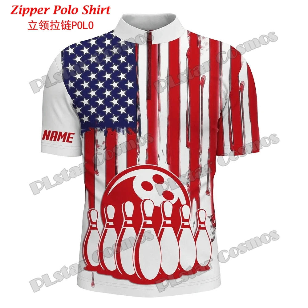 Personalized Bowling Team 3D A - Mens Fashion Quarter Zip ulasan dan harga