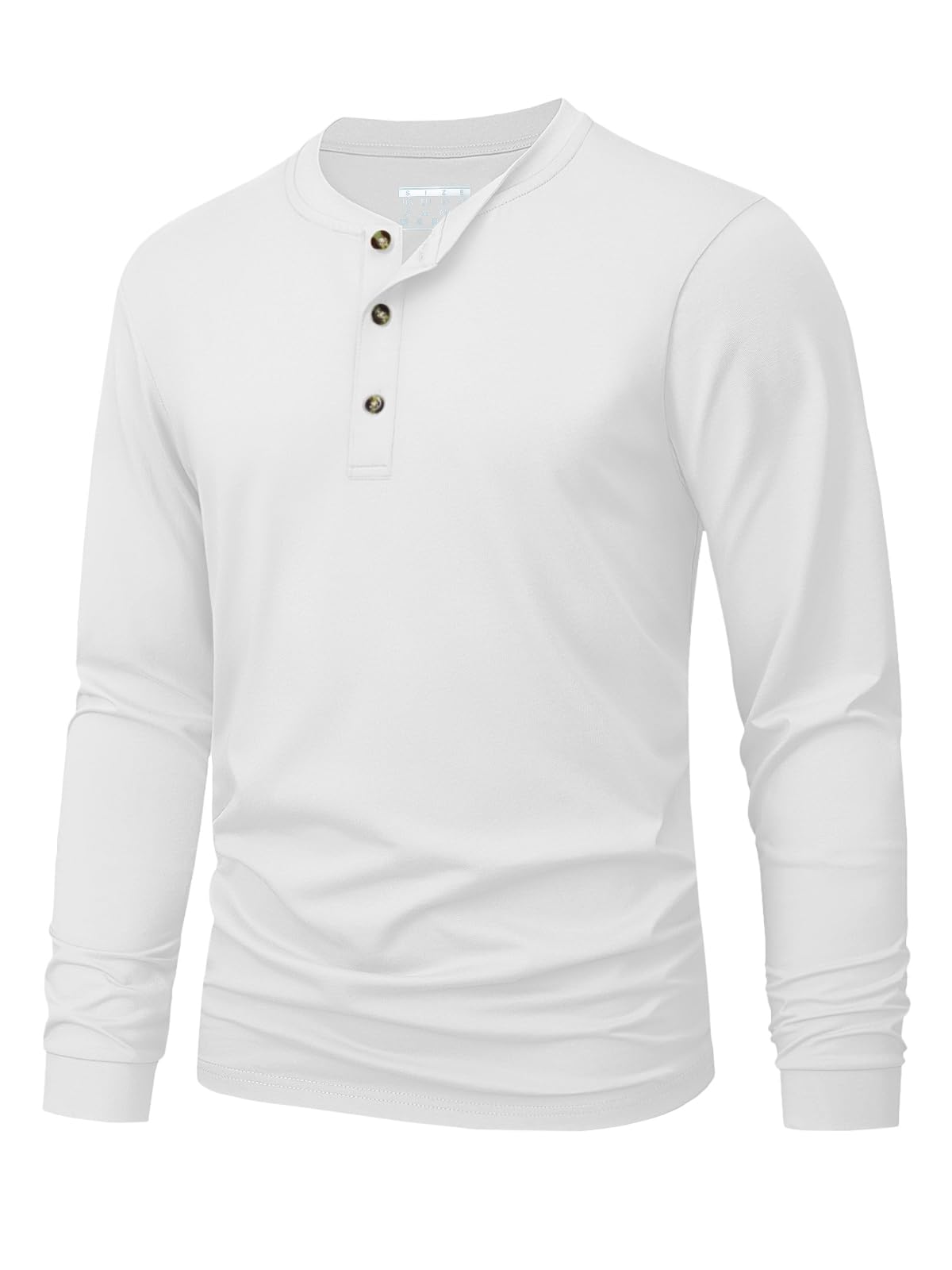 Men's Henley T-Shirt Simple So - Men'S Fashion Color ulasan dan harga
