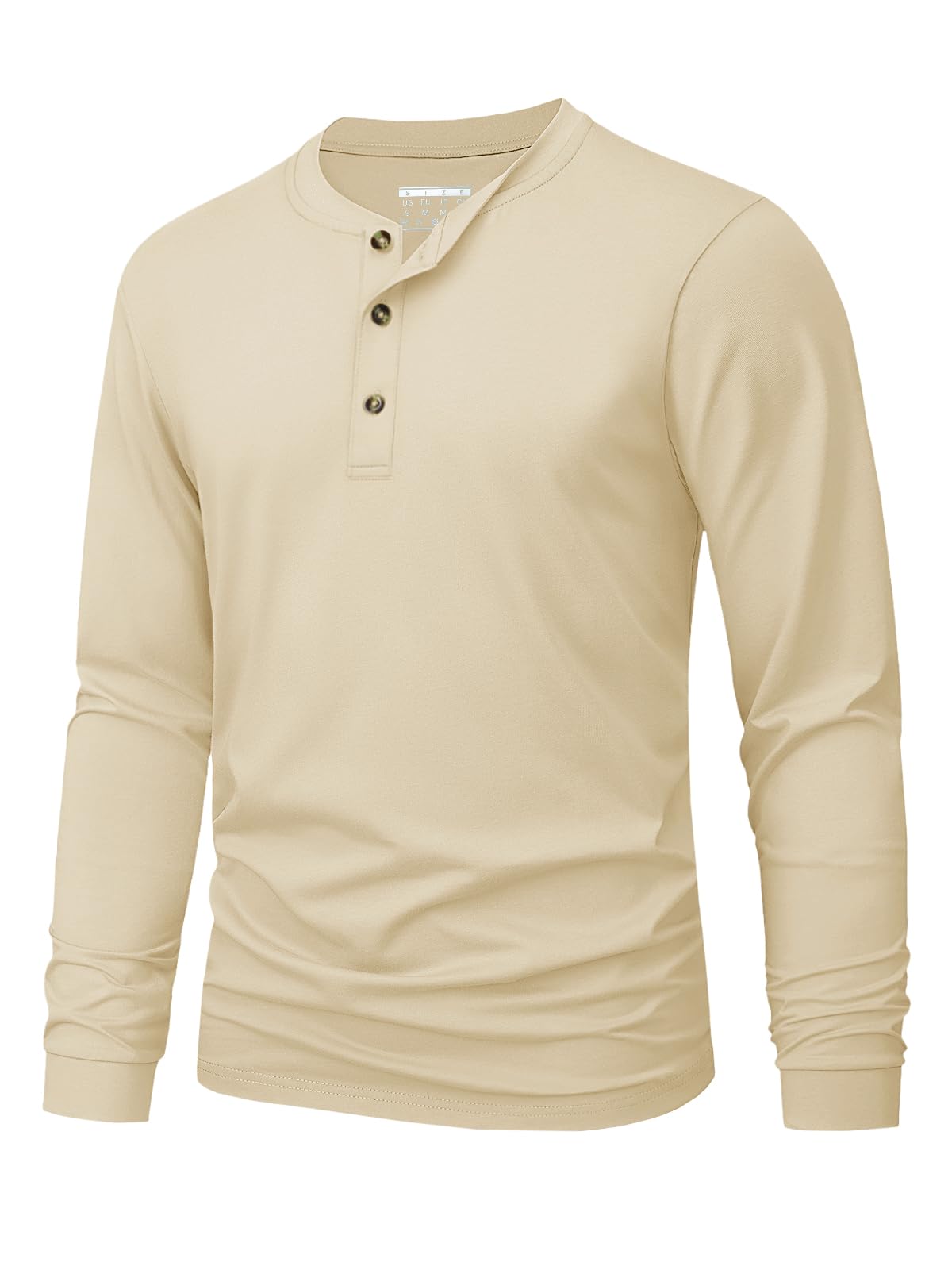 Men's Henley T-Shirt Simple So - Men'S Fashion Color ulasan dan harga