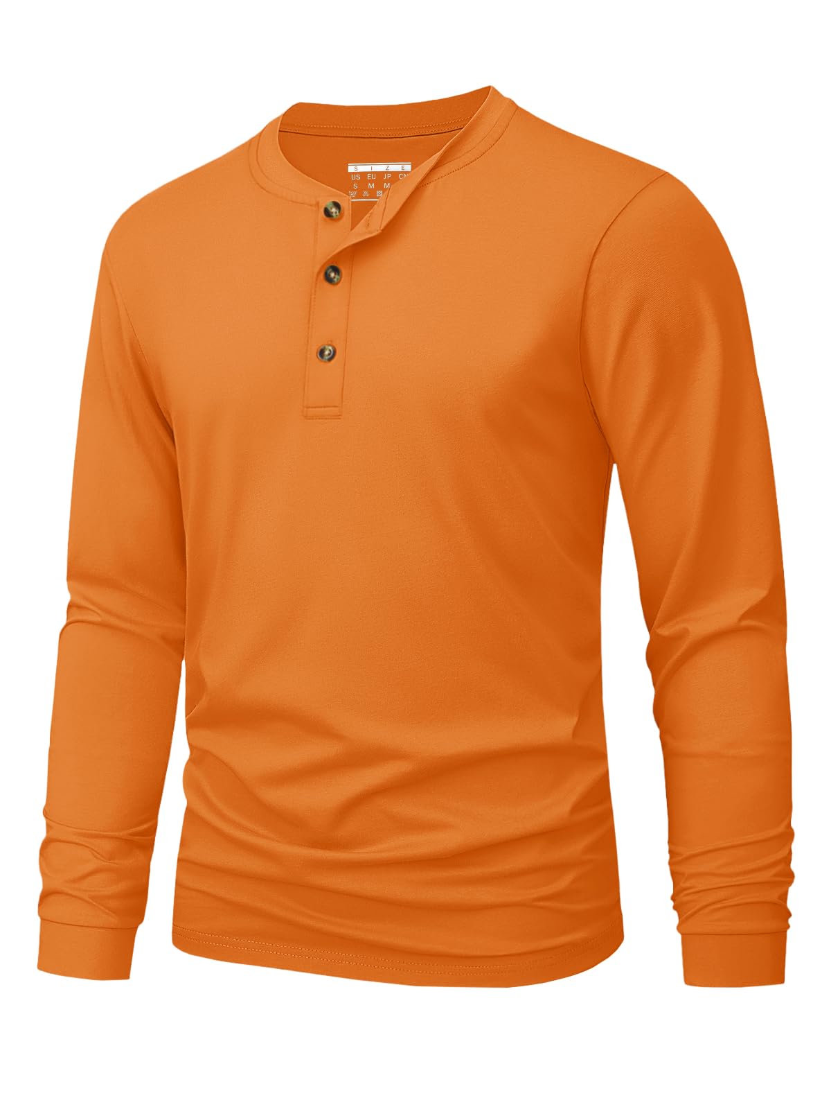 Men's Henley T-Shirt Simple So - Men'S Fashion Color ulasan dan harga