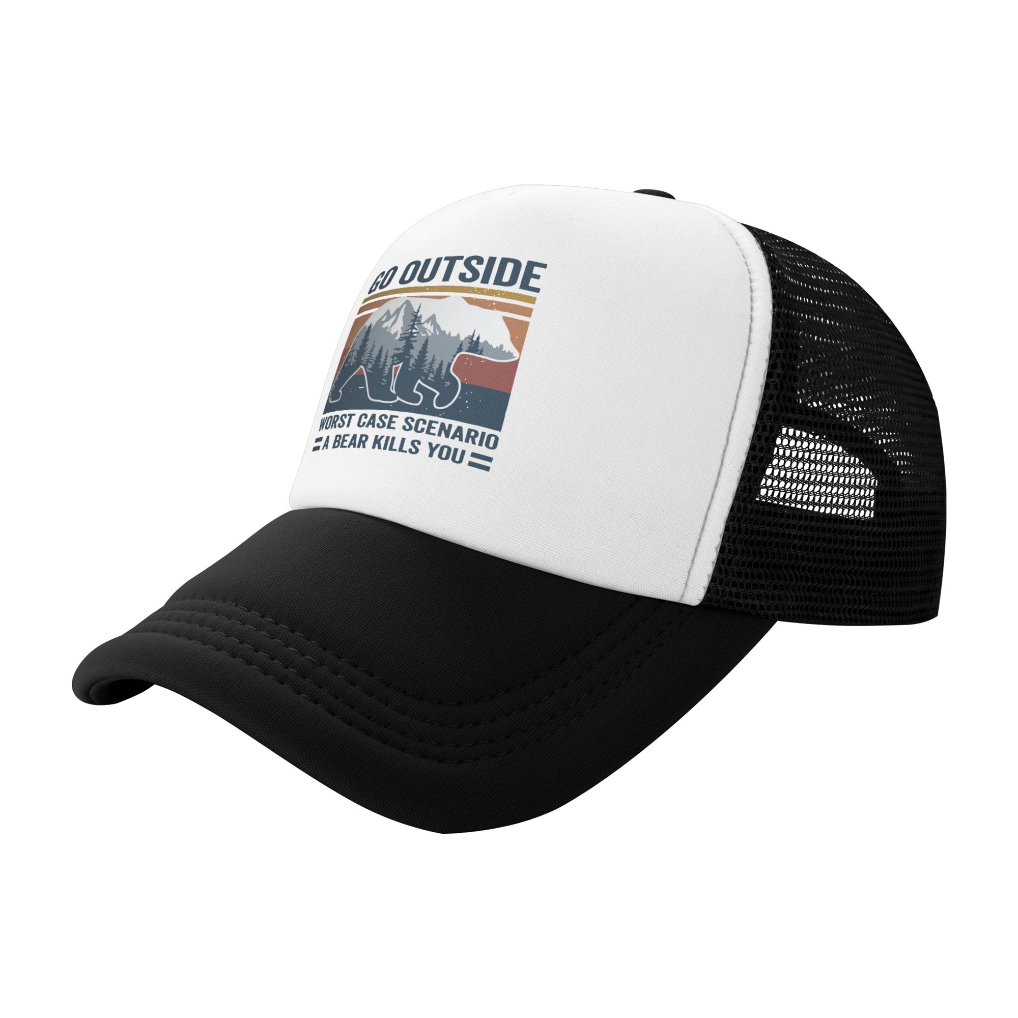 Go Outside Worst Case Scenario - Trucker Hat Cap ulasan dan harga
