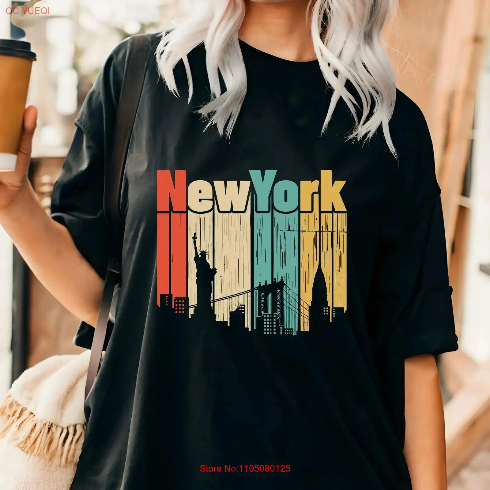 New York retro T shirt USA Tra - Men'S Fashion Nyc ulasan dan harga